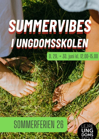☀️Summervibes i Ungdomsskolen☀️ - Klik for at tilmelde dig