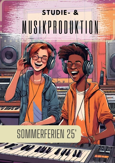 Two Kids having fun making music