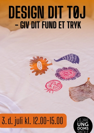 Billede at en t-shirt med eget diy tryk på