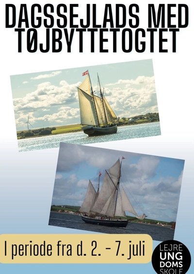 Plakat med Nationalmuseets sejlskibe Bonavista og Anne Møller